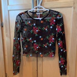 Mesh flower top